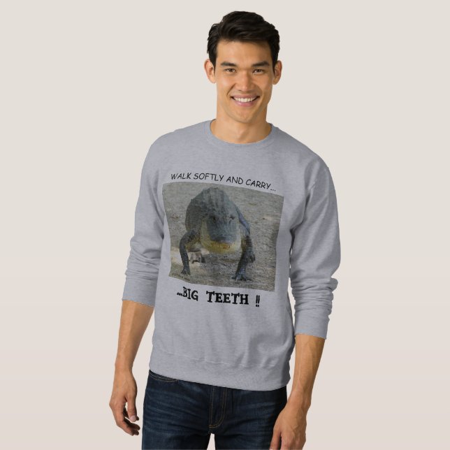Sweatshirt with alligator theme (Front Full)