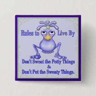 Sweaty Things 15 Cm Square Badge