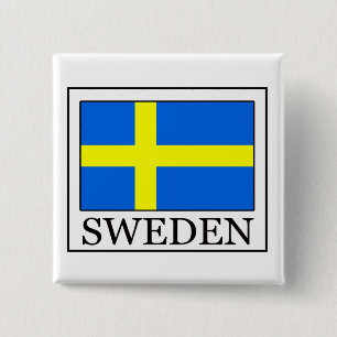 Sweden 15 Cm Square Badge