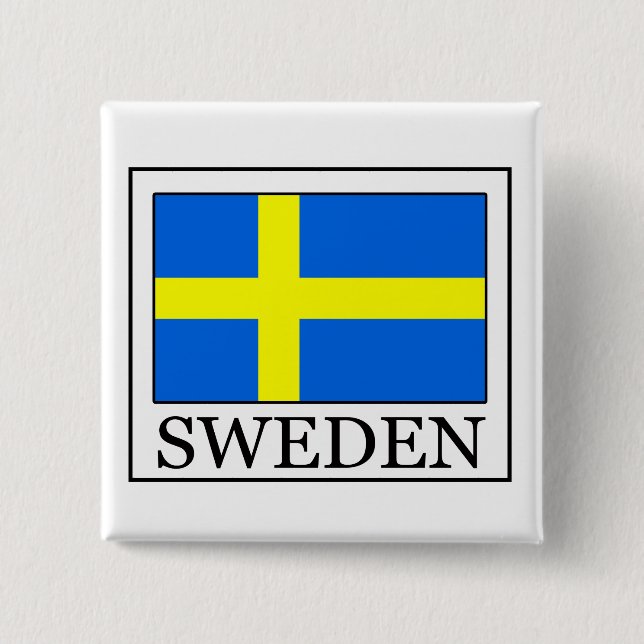 Sweden 15 Cm Square Badge (Front)