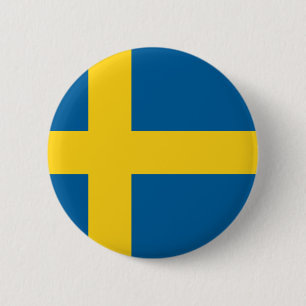 sweden 6 cm round badge