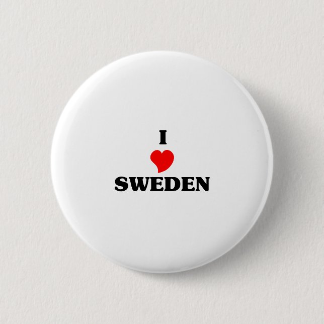 SWEDEN 6 CM ROUND BADGE (Front)
