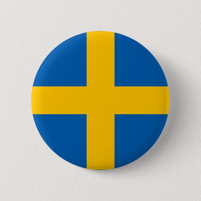 Sweden 6 Cm Round Badge (Front)