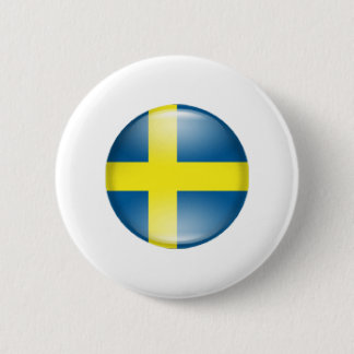 Sweden 6 Cm Round Badge