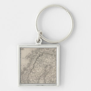 Sweden and Norway 4 Key Ring