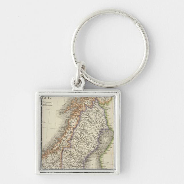 Sweden and Norway 6 Key Ring (Front)