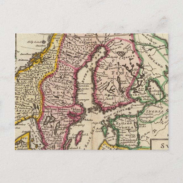 Sweden and Norway 6 Postcard (Front)