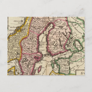 Sweden and Norway 6 Postcard