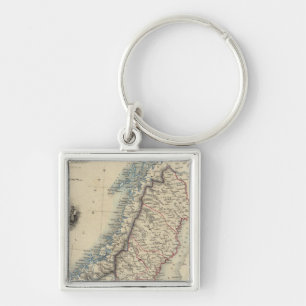 Sweden and Norway 8 Key Ring