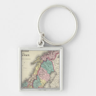 Sweden And Norway Key Ring