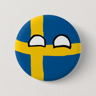 Sweden Ball 6 Cm Round Badge