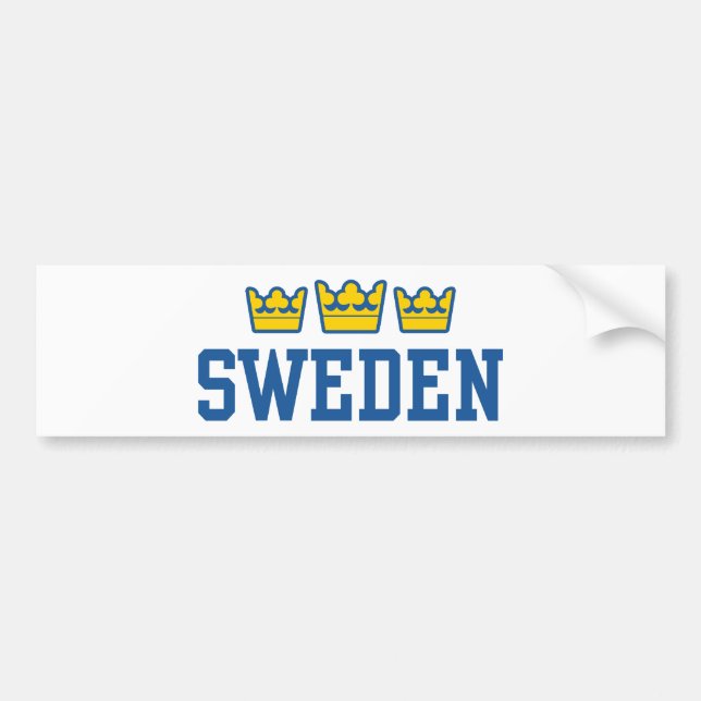 Sweden Bumper Sticker (Front)