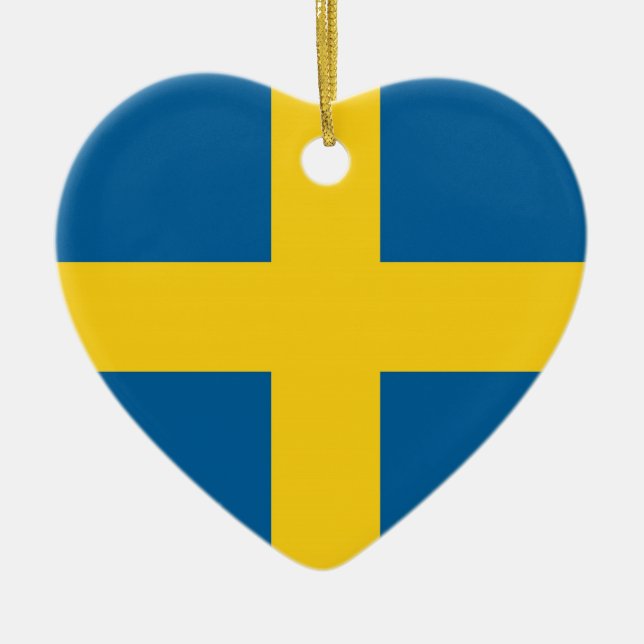 SWEDEN CERAMIC TREE DECORATION (Front)