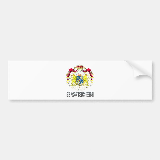 Sweden Coat of Arms Bumper Sticker (Front)