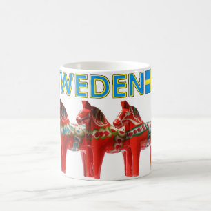 Sweden Dala Horse Coffee Mug