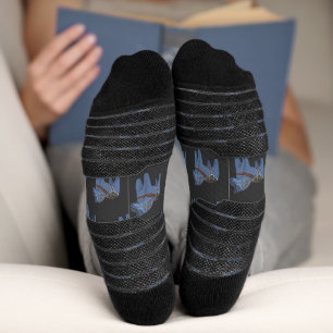 Sweden Dala Horse Dalecarlian Swedish Socks