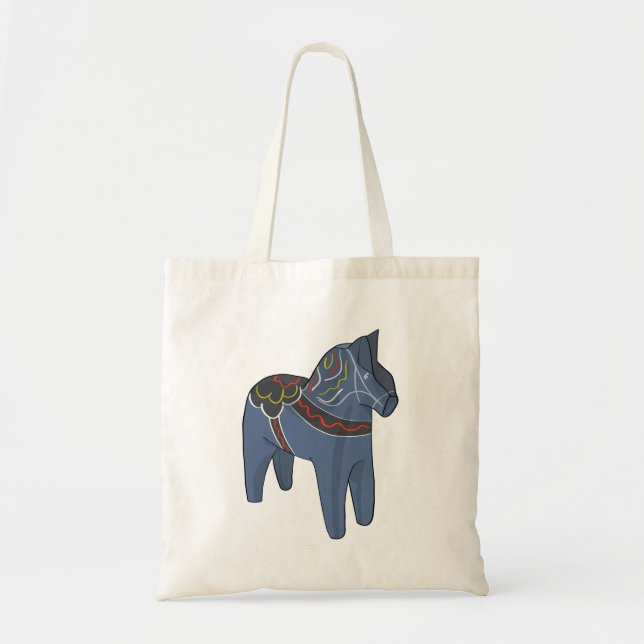 Sweden Dala Horse Dalecarlian Swedish Tote Bag (Front)