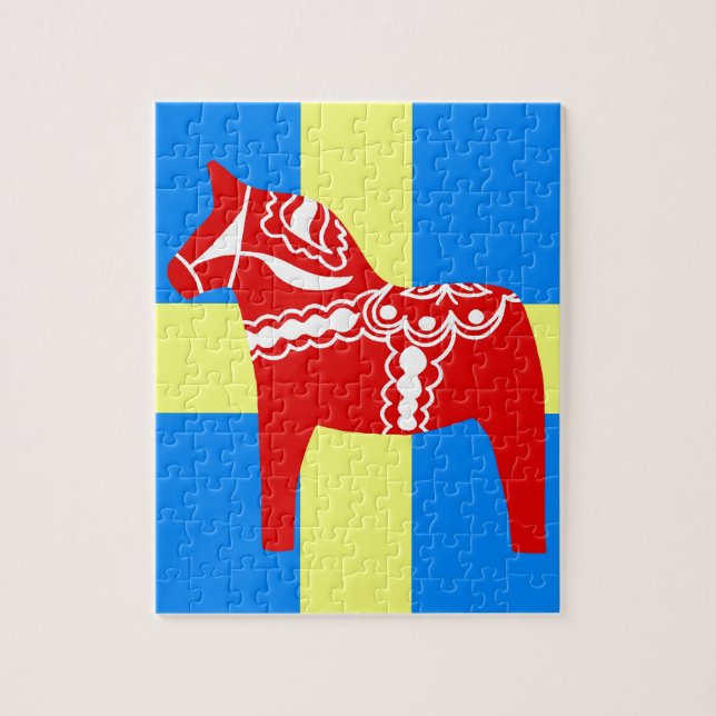 Sweden Dala Horse Jigsaw Puzzle (Vertical)
