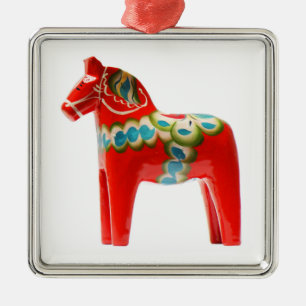 Sweden Dala Horse Metal Tree Decoration