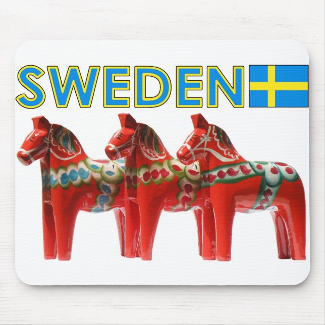 Sweden Dala Horse Mouse Pad (Front)