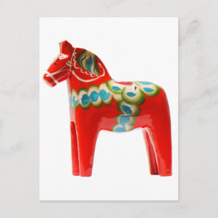 Sweden Dala Horse Postcard