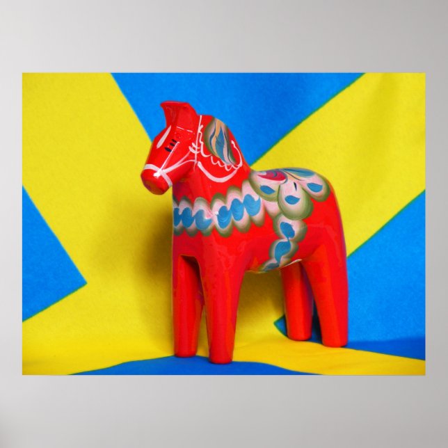 Sweden Dala Horse Poster (Front)