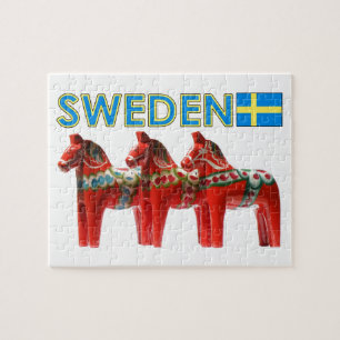 Sweden Dala Horses Jigsaw Puzzle