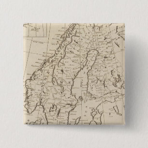 Sweden, Denmark, Norway and Finland 3 15 Cm Square Badge