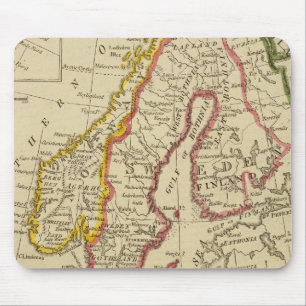 Sweden, Denmark, Norway, Finland, Iceland Mouse Pad