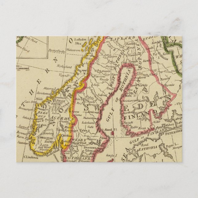 Sweden, Denmark, Norway, Finland, Iceland Postcard (Front)