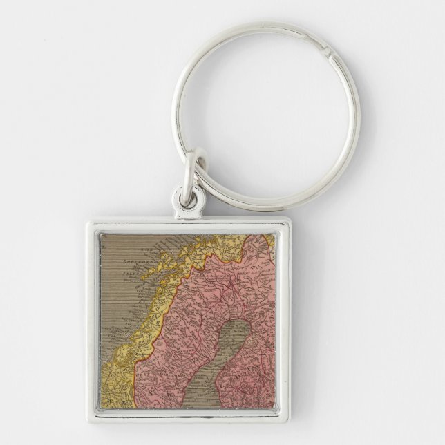 Sweden, Denmark, Norway Key Ring (Front)
