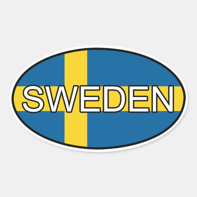 Sweden Euro Sticker (Front)