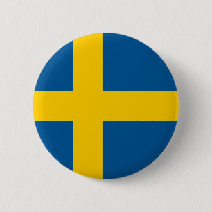 Sweden Flag 6 Cm Round Badge