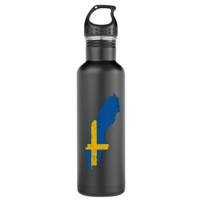 Sweden Flag 710 Ml Water Bottle (Front)