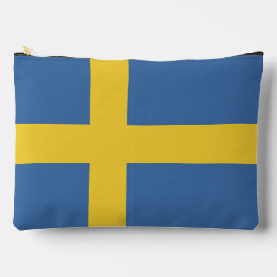 Sweden flag accessory pouch