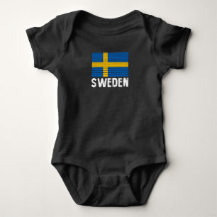Sweden Flag Baby Bodysuit