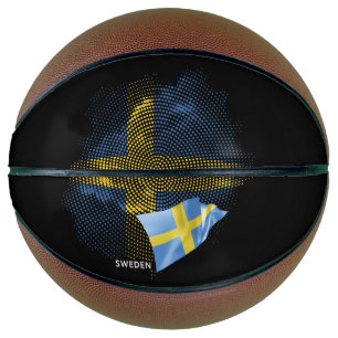 Sweden flag basketball