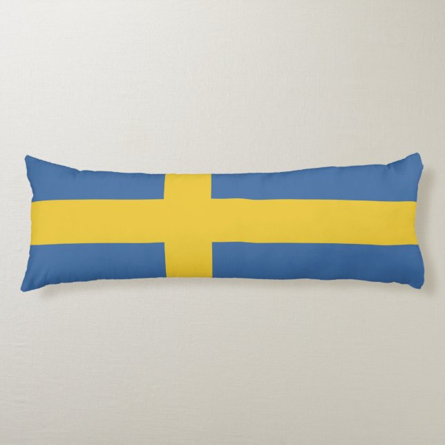 Sweden flag body cushion (Front)