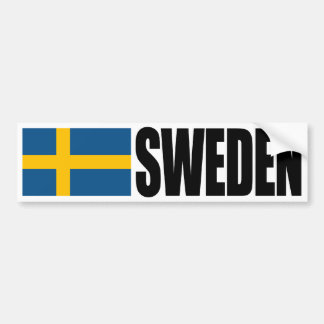 Sweden Flag Bumper Sticker