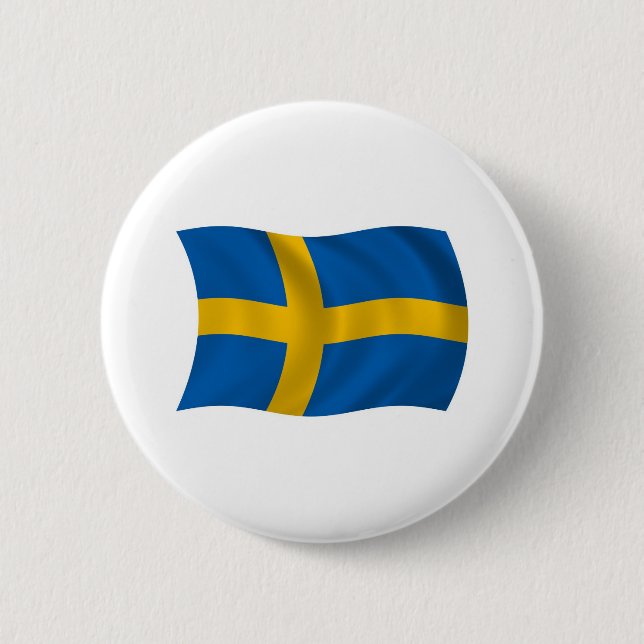 Sweden Flag Button (Front)