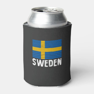 Sweden Flag Can Cooler