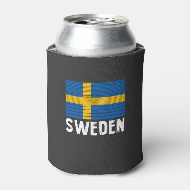 Sweden Flag Can Cooler (Can Front)