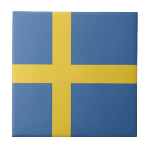 Sweden flag ceramic tile