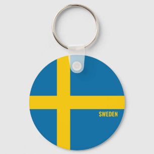 Sweden Flag Charming Patriotic Key Ring