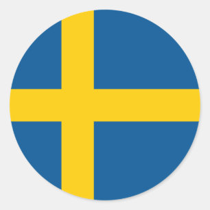 Sweden Flag Classic Round Sticker