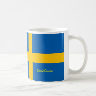 sweden flag coffee mug