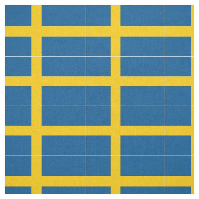 Sweden Flag Fabric (Swatch)