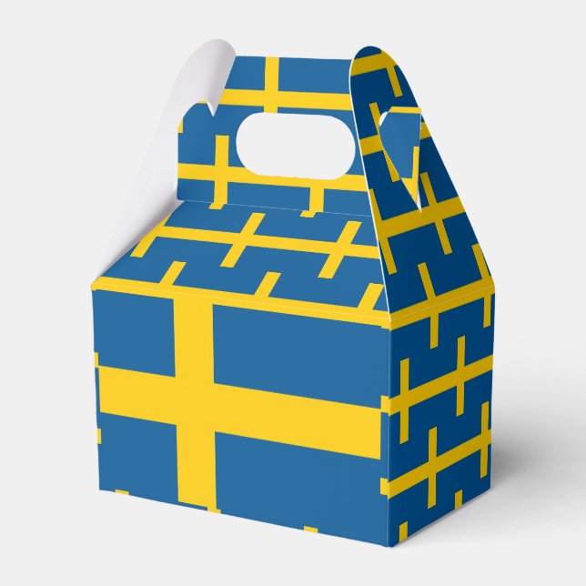 Sweden Flag Favour Box (Back Side)
