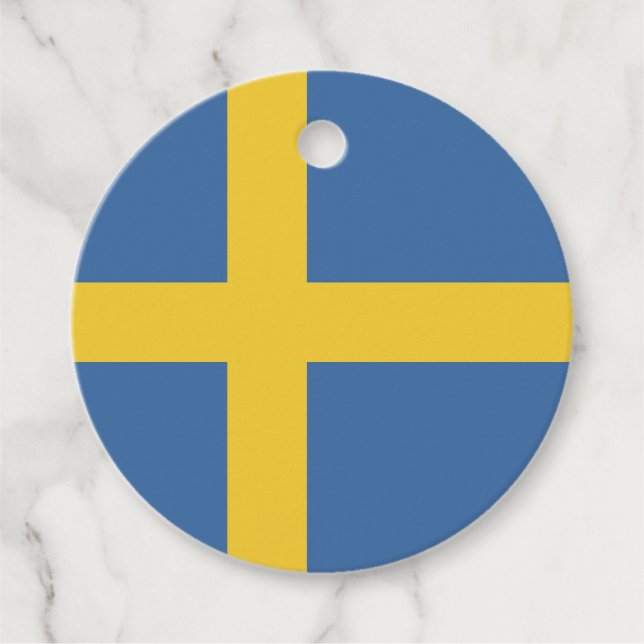Sweden flag favour tags (Front)