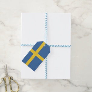 Sweden flag gift tags